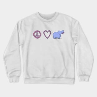 Peace, Love & Hipponess Crewneck Sweatshirt